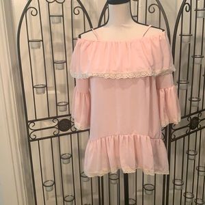 Off the shoulder top with adjustable straps